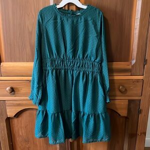 Carters girls green dress EUC size 10